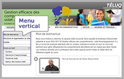 Le menu vertical (à gauche) Le menu vertical (à gauche)